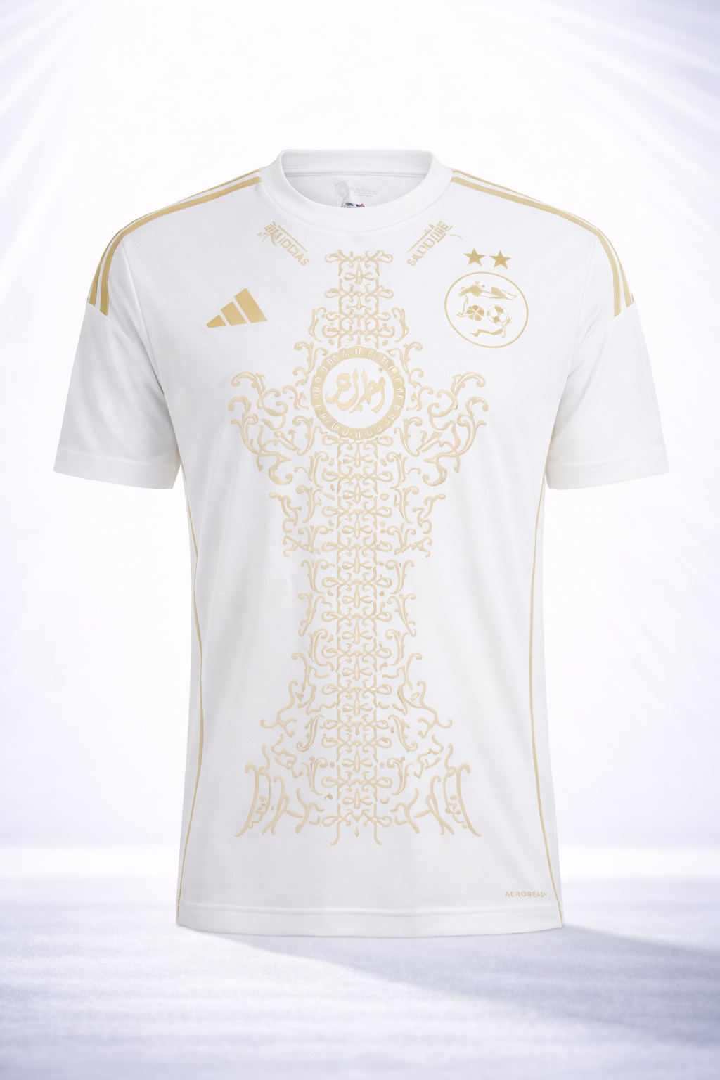 Maillot de l'Algérie blanc / gold